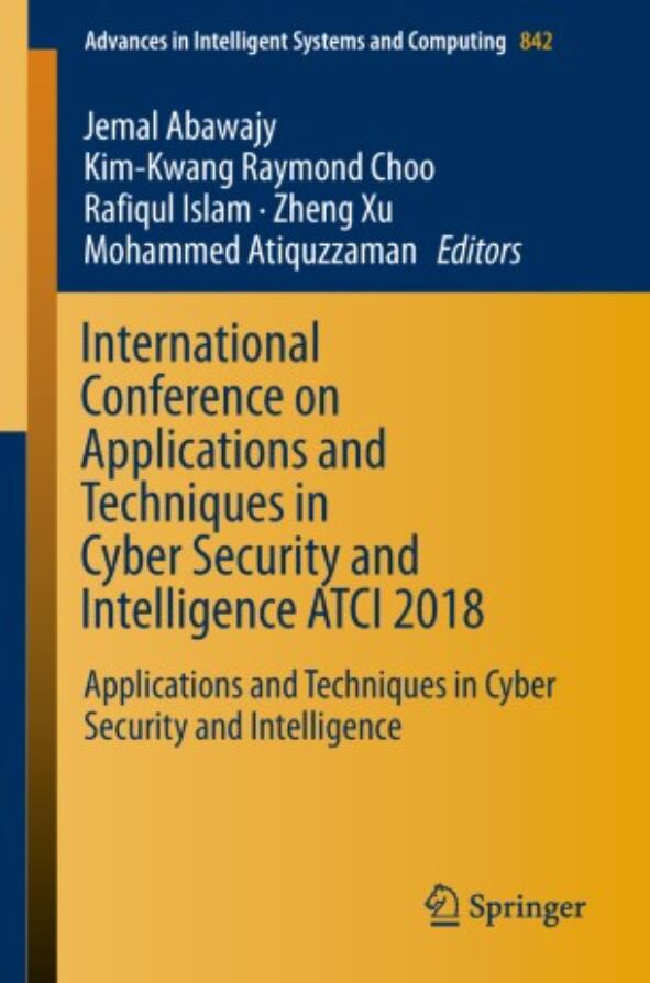 2019計(jì)算機(jī)智能應(yīng)用和技術(shù)國際會(huì)議ICATCI 2019征稿